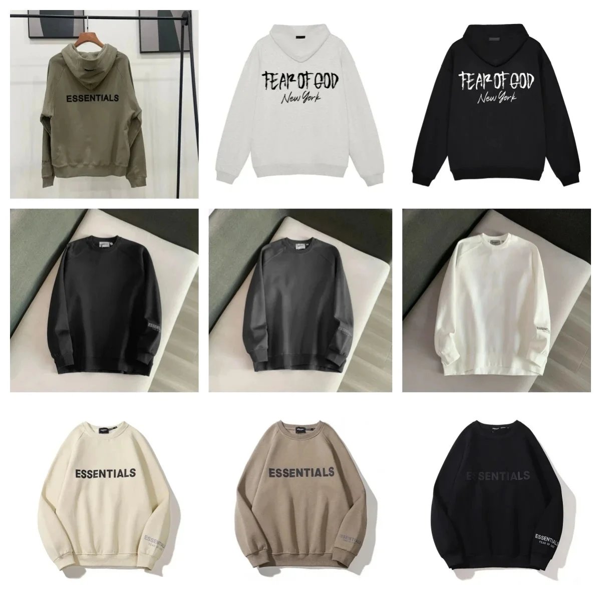 fog ESSENTIALS Crew Neck Hooded Sweatshirt