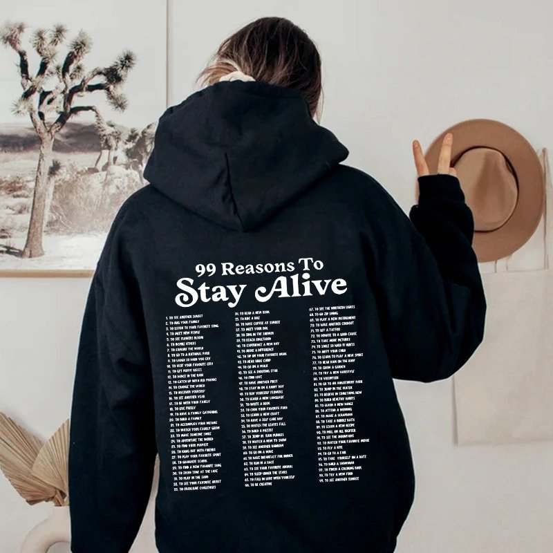 Letter Hooded Sweatshirt